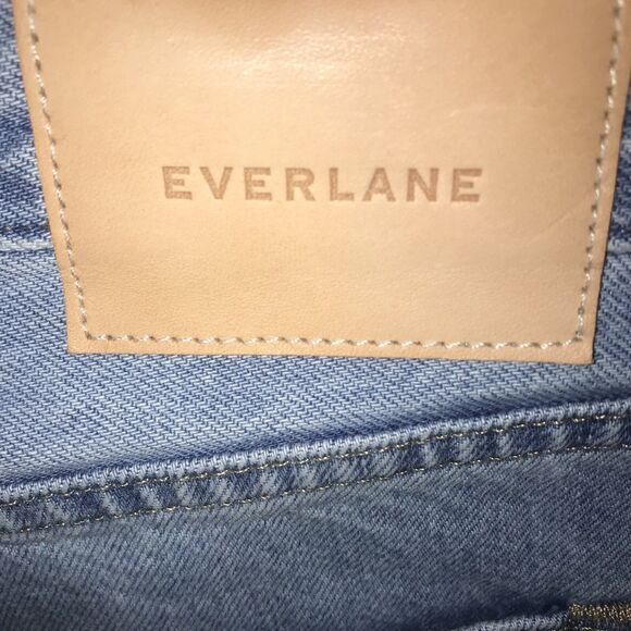 Everlane 90s Cheeky Straight Jean 33 Ankle Straight Vintage Sunbleached Blue ** - Picture 15 of 16